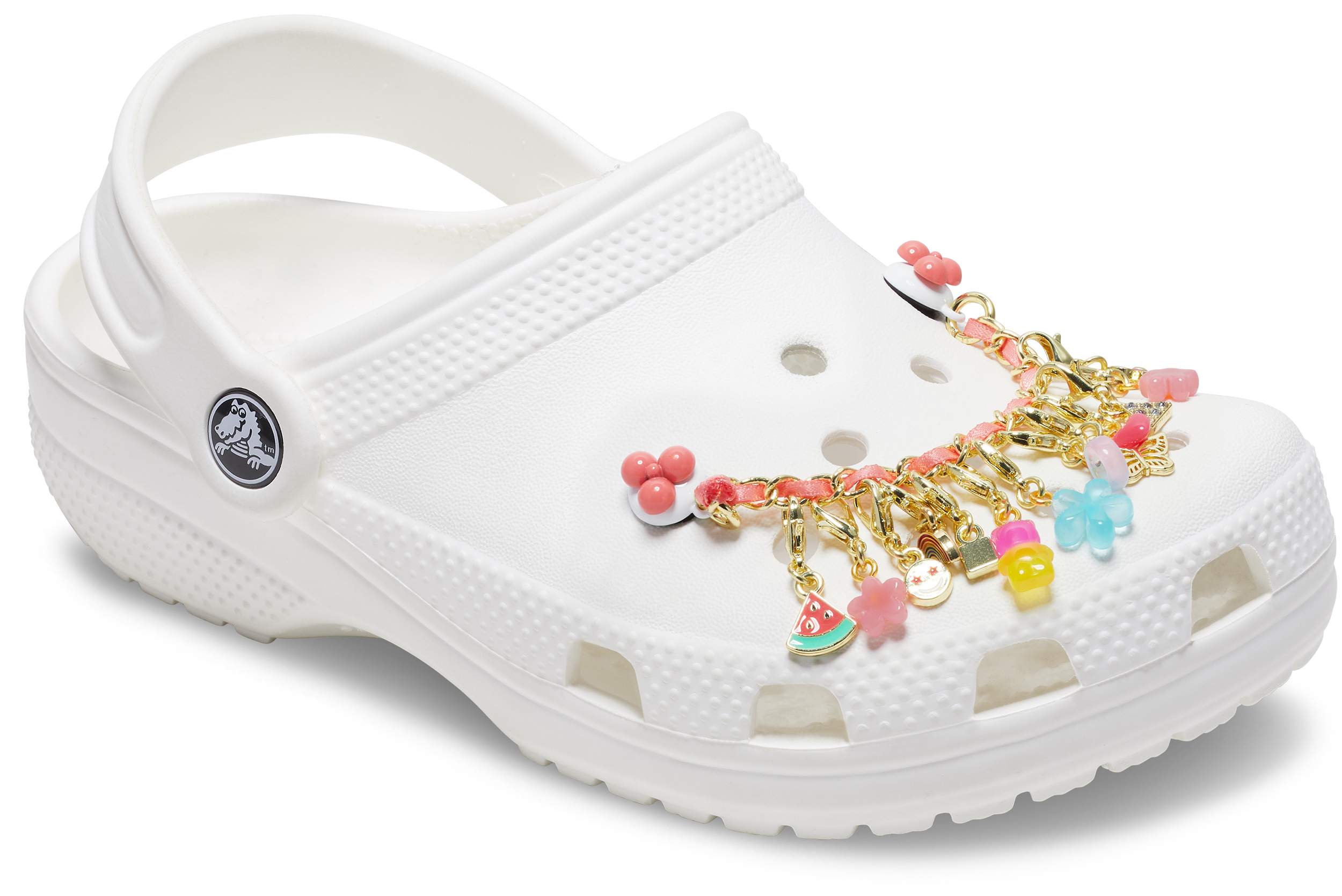 PINK ADJUSTABLE CHARM CHAIN JIBBITZ CHARMS image number null