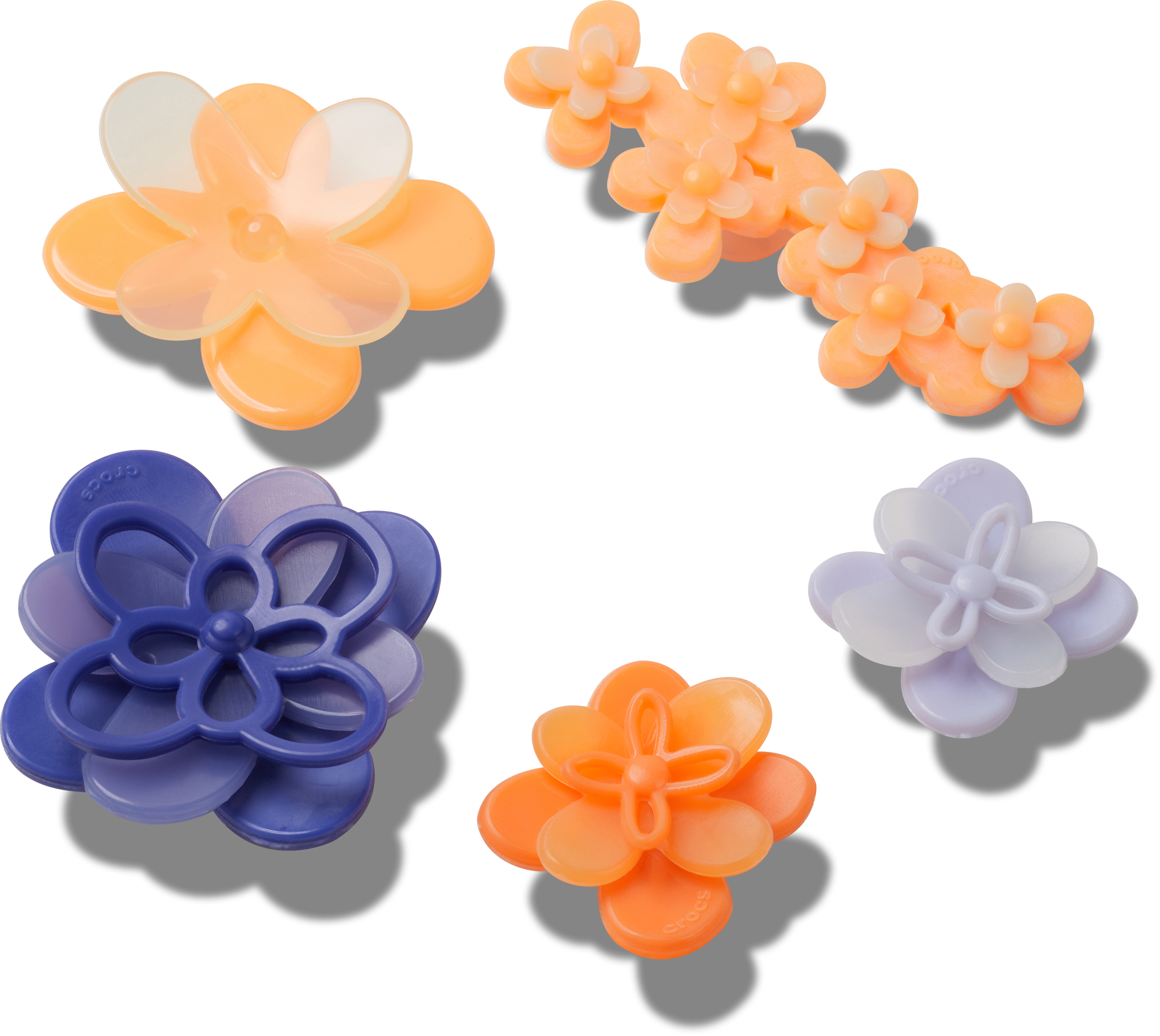 BLOOMING OMBRE FLORALS 5 PACK JIBBITZ CHARMS image number null