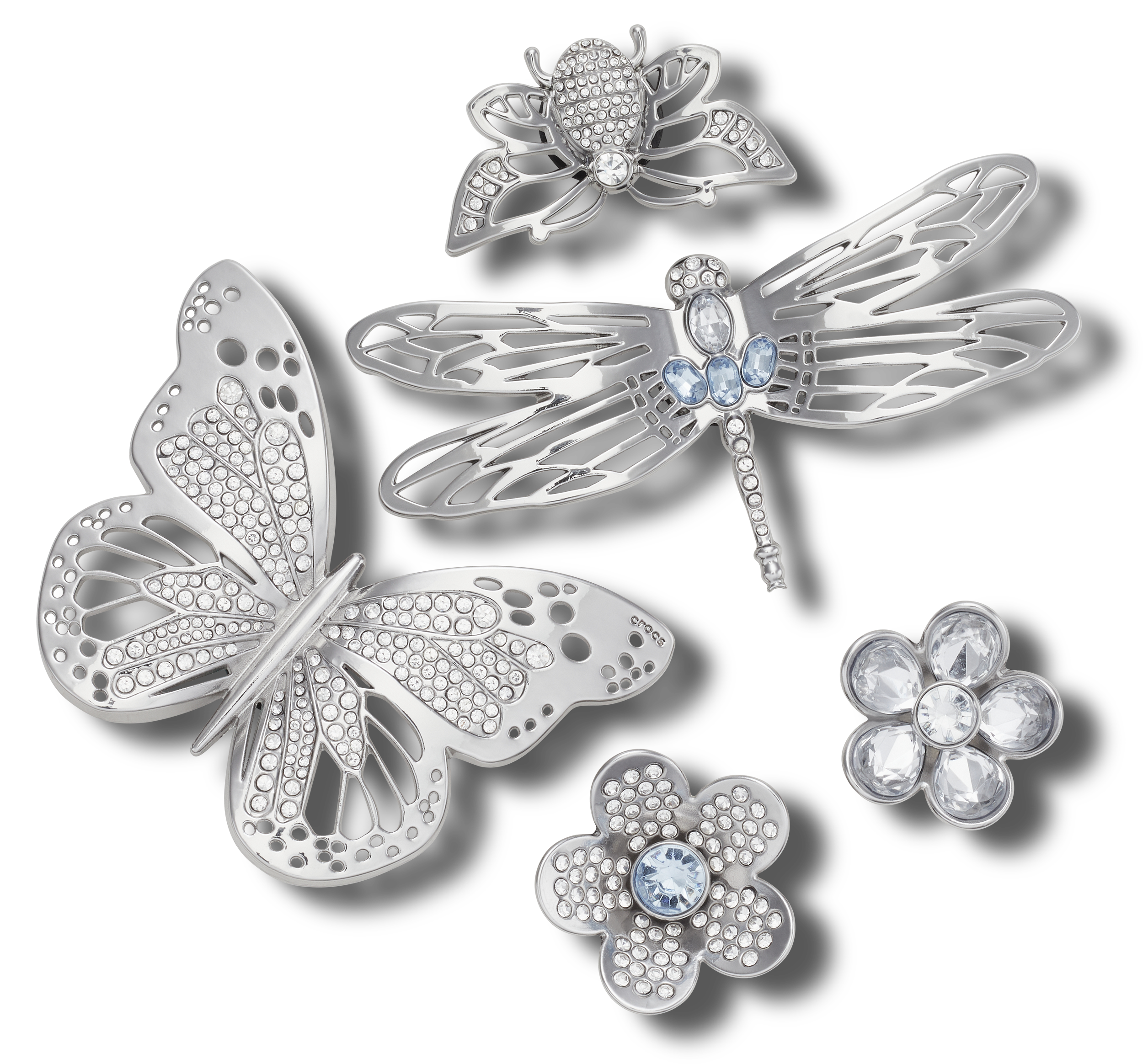 SILVER GARDEN 5 PACK JIBBITZ CHARMS